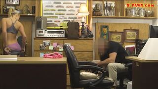 Blondie sells a rented scooter and boned by nasty pawn dude