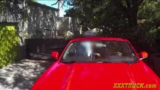 Hot latina sucks off and gets her twat boned by a pervy man