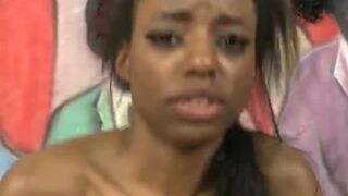 Ebony Teen Hoe Cant Get Enough Of White Cock