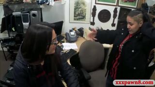 Two amateurs try to steal and get banged by nasty pawn guy