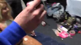 Horny College Skanks Give Head At A Party