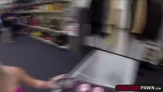 Big tit blonde takes a big fuck for a big cash