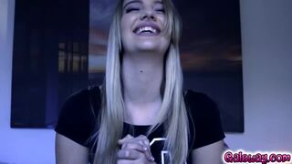 Angela suck not only her sweet tits but also her tight pussy