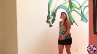 Chubby teen gets her Oldmans big hard dick in the shower
