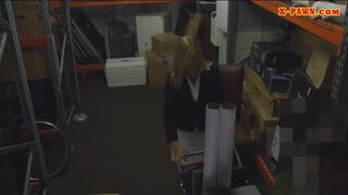 Horny blonde screwed by horny pawn guy to earn more cash