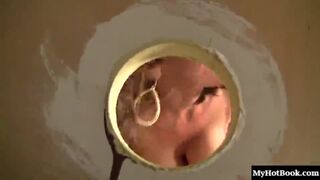 Sexy brunette MILF with big boobs, Angelica Raven, is confronted by a large