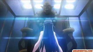 Bigboobs hentai caught and hardfucked by monster