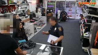 Two women try to steal and get fucked at the pawnshop