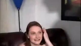 Amateur redhead MILF is really horny in her first porn scene