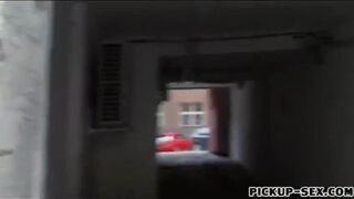 Amateur Eurobabe banged by pervert dude for some cash