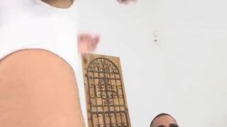 Spicy Latina Emily Mena Enjoys Delivery Guys Cock