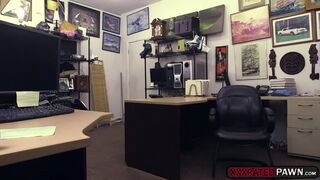 Hot chick Kallie Joe intensely fuck for cash in the pawn store