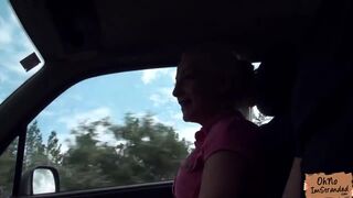 Stranded hot teen Brooke hitchikes a ride and fucks hard