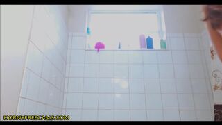 Watch My Stepmom Having Morning Shower