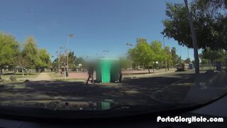 Milf swallows cum in parking lot from strangers cocks