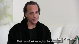 Crazy dude nailed hot casting agent