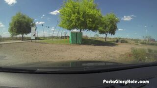 Girl swallows cum while her BF waits for her to suck strangers off
