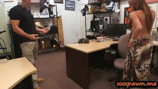 Big tits latin chick fucked by pawn guy at the pawnshop