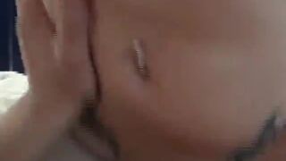 Slutty GF Gets Fucked And Jized On By Hung Boyfriend