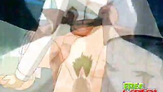 Huge-Hootered Anime Hotties Squirt All Over Themselves