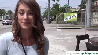 Kirsten Lee feasts her pretty blue eyes on a fist full of bills