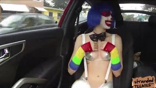 Entertainer babe Mikayla Mico gets fucked outdoor by a stranger