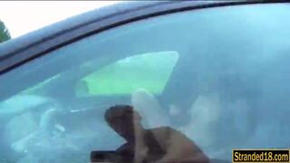 Taissia Shanti anal fucked by stranger dude in his car