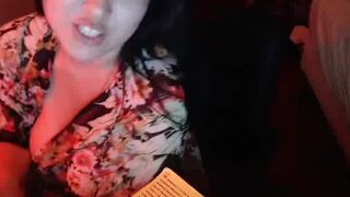 Big Titty Asian Webcam Girl Reading Naked