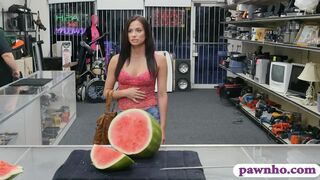 Slut pawns her sword and banged so hard by pwn keeper