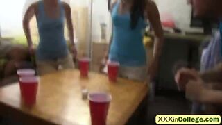 Super hot teens in hardcore college orgy
