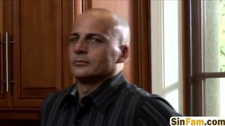 Alluring blonde teen enjoys fucked her stepdad