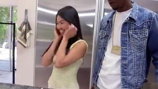 Asian Chick Cindy Starfall Is Shocked By A Black Cock