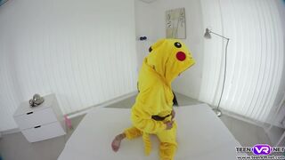 VR hot pokemon babe fuck her pussy with a toy