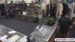 Big boobs babe pounded by pawn keeper at the pawnshop