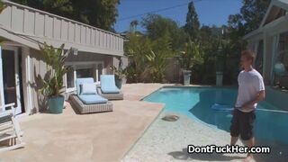 Pool guy dicks bigtit Latina teen