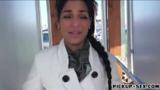 Skinny Czech babe picked up and rammed for a few bucks