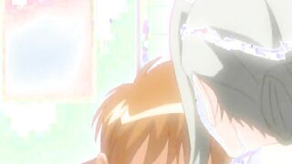 Anime teacher with milky boobs getting facial