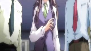 Group of hentai chicks having a sex party