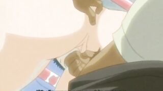 Busty anime babe gets her wet pussy drilled