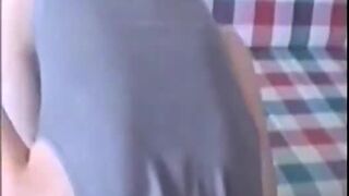 Arab girlfriend with hot tits and tight pussy fucks in living room