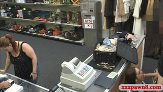 Latin stewardess screwed by pawn keeper at the pawnshop