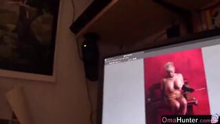 OMAHUNTER mature and teen threesome