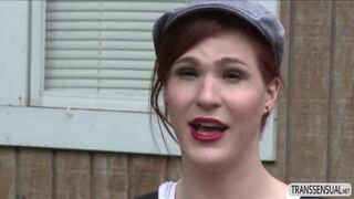 Sexy hot shemales playing dick games