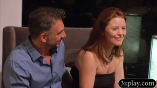 Couple swingers swap partners and foursome in Playboy