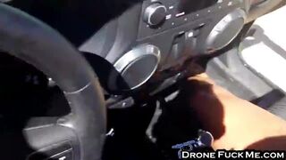 Mercedes Carrera Getting Filmed By A Drone