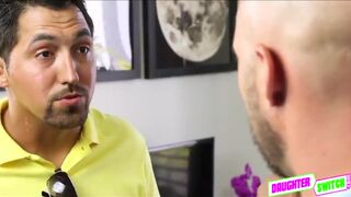 Teen slut Jade ended up fucking her friends pervy stepdad