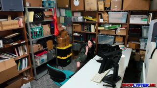 Teen shoplifter Alex Harper caught and got fucked