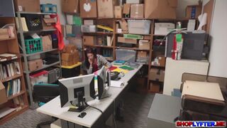 Teen thief Naiomi Mae fucked by a horny officer