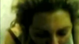 Curvy Arab girlfriend sucks and rides hard dick like professional