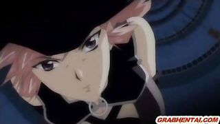Hentai girls caught and group drilled by tentacles